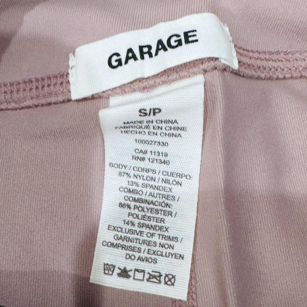 Garage Sport Mauve Mesh Cutout Leggings - Picture 7 of 11